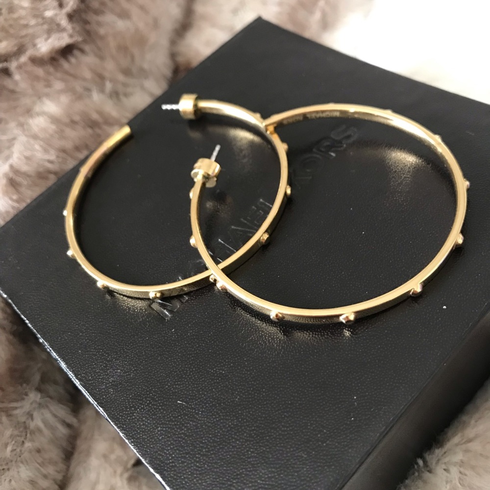Michael Kors Gold Hoop earings